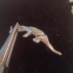 Alligator Charm - Joints Bend -Sterling Silver NEW